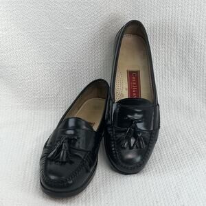 Cole Haan Mens Pinch Tassel Loafers Black Leather Sz 10 Slip On Business Preppy
